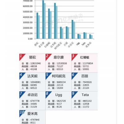 四家女鞋品牌双十二销售过千万 骆驼居首