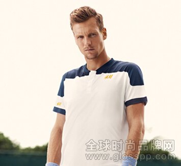 H&M为网球名将伯蒂奇打造法国公开赛服装
