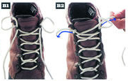 登山鞋鞋带的准确系法