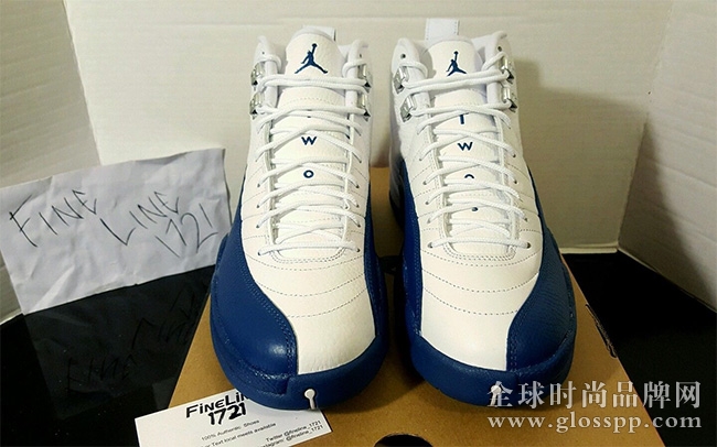 130690-113,AJ12,Air Jordan 12 AJ12法国蓝量大吗 提前感受 Air Jordan 12 “French Blue” 白蓝细节