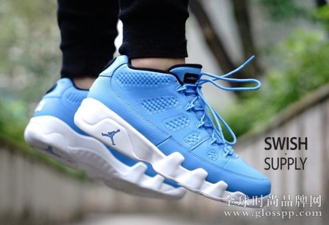 832822-401,AJ9,Air Jordan 9 832822-401AJ9低帮 北卡蓝 Air Jordan 9 Low “Pantone” 上脚实拍
