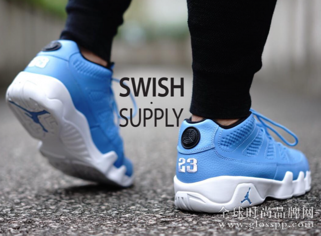 832822-401,AJ9,Air Jordan 9 832822-401AJ9低帮 北卡蓝 Air Jordan 9 Low “Pantone” 上脚实拍