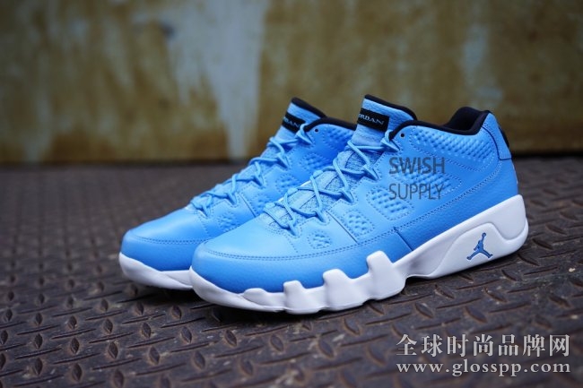 832822-401,AJ9,Air Jordan 9 832822-401AJ9低帮 北卡蓝 Air Jordan 9 Low “Pantone” 上脚实拍