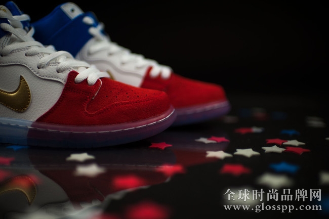 313171-674,Nike SB,Dunk High 313171-674 Nike Dunk SB High PRM 法国国旗配色美图近赏