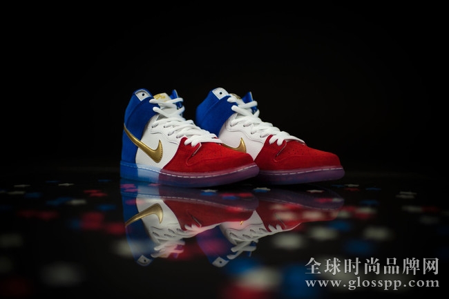 313171-674,Nike SB,Dunk High 313171-674 Nike Dunk SB High PRM 法国国旗配色美图近赏