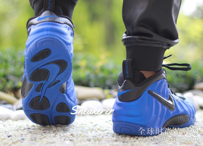 624041-403,Foamposite Pro,Foam 624041-403 蓝黑 Nike Air Foamposite Pro “Hyper Cobalt” 上脚效果预览