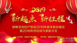 “新起点 新征程”——邯郸宝岛妇产医院2019年新年联欢晚会暨2018年终总结与表彰大会圆满举办