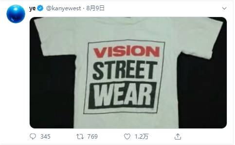 KANYE WEST巧出竞选周边，灵感源自 VISION STREET WEAR