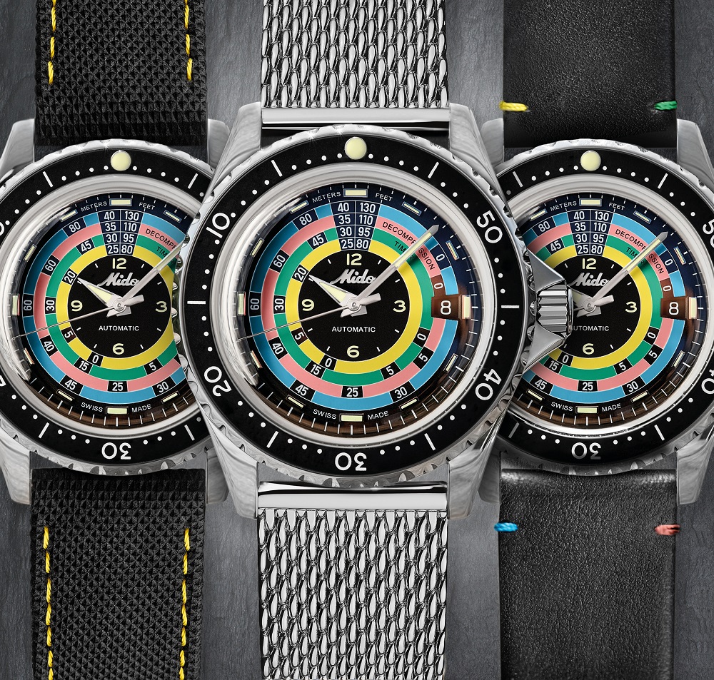 瑞士美度表領航者系列“彩虹圈”復刻限量款腕表重磅上市 三重魅力，多面經典